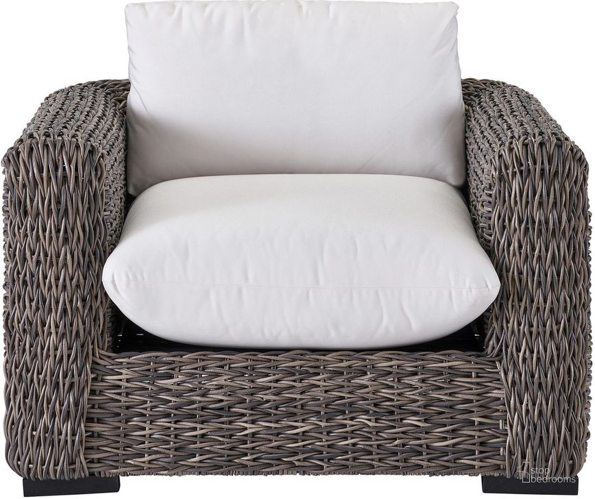 The appearance of Montauk Lounge Chair In White designed by Universal in the coastal interior design. This white piece of furniture  was selected by 1StopBedrooms from Coastal Living Collection to add a touch of cosiness and style into your home. Sku: U012565. Product Type: Lounge Chair. Image1