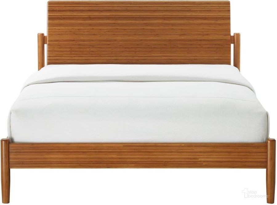 The appearance of Monterey Amber King Platform Bed designed by Greenington in the transitional interior design. This amber piece of furniture  was selected by 1StopBedrooms from Monterey Collection to add a touch of cosiness and style into your home. Sku: GMT0002AM. Bed Type: Platform Bed. Product Type: Platform Bed. Bed Size: King. Material: Bamboo. Image1