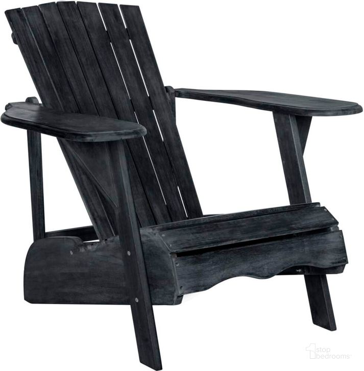 The appearance of Mopani Dark Slate Grey Adirondack Chair designed by Safavieh in the modern / contemporary interior design. This grey and slate piece of furniture  was selected by 1StopBedrooms from Mopani Collection to add a touch of cosiness and style into your home. Sku: PAT6700K. Material: Steel. Product Type: Side Chair. Image1