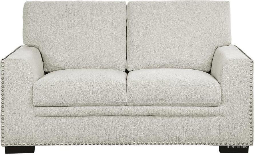 The appearance of Morelia Beige Loveseat designed by Homelegance in the modern / contemporary interior design. This beige piece of furniture  was selected by 1StopBedrooms from Morelia Collection to add a touch of cosiness and style into your home. Sku: 9468BE-2. Product Type: Loveseat. Material: Chenille. Image1