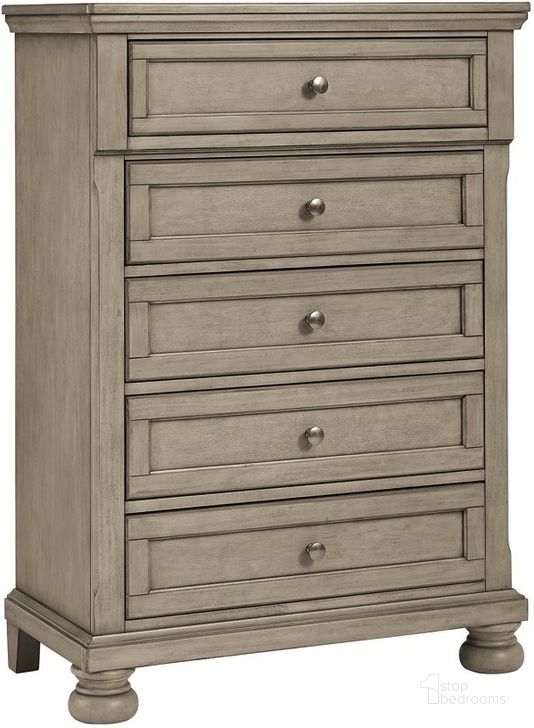 The appearance of Morewood Light Gray Chest 0qd24312707 designed by Bennett Interiors in the traditional interior design. This light gray piece of furniture  was selected by 1StopBedrooms from Morewood Collection to add a touch of cosiness and style into your home. Sku: B733-45. Material: Wood. Product Type: Chest. Image1