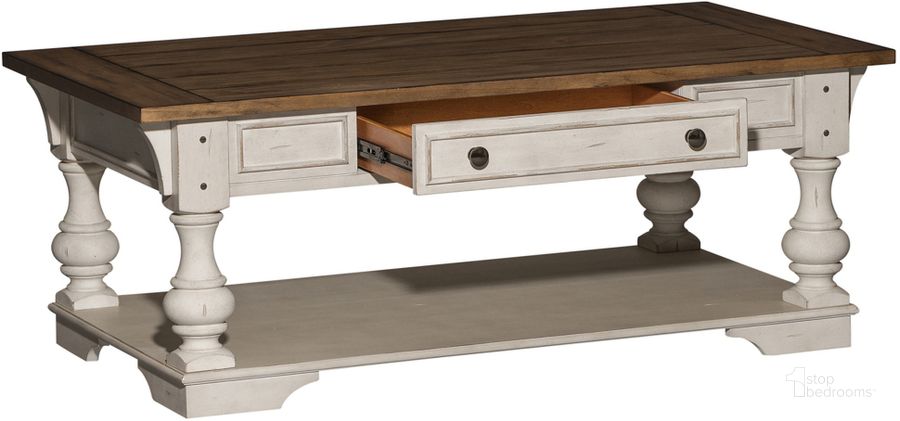 Creek Antique White Cocktail Table by Liberty 1StopBedrooms