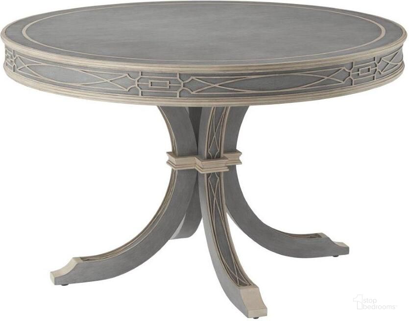 The appearance of Morning Room Center Table designed by Theodore Alexander in the transitional interior design. This gray piece of furniture  was selected by 1StopBedrooms from Theodore Alexander Collection to add a touch of cosiness and style into your home. Sku: TA55007. Material: Wood. Product Type: Accent Table.