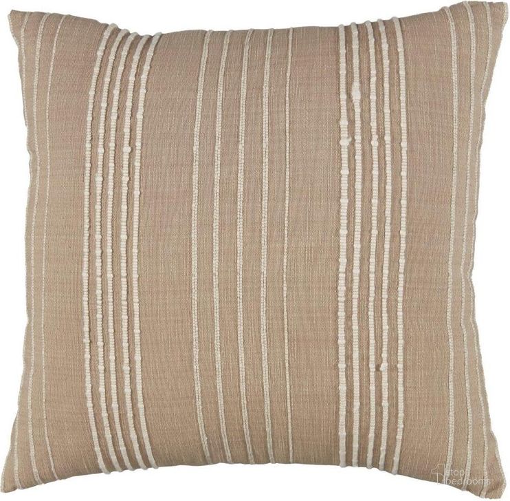 The appearance of Morpeth Tan/White Pillow designed by Isaac Tahari in the transitional interior design. This tan/white piece of furniture  was selected by 1StopBedrooms from Morpeth Collection to add a touch of cosiness and style into your home. Sku: A1000958P. Material: Fabric. Product Type: Pillow. Image1