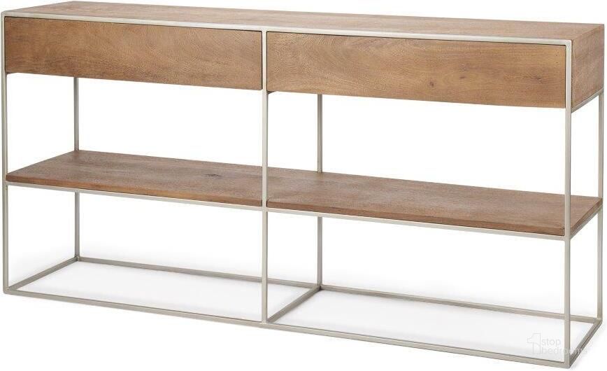 iDesign Vienna 2-Tier Rectangular Shelf, Silver