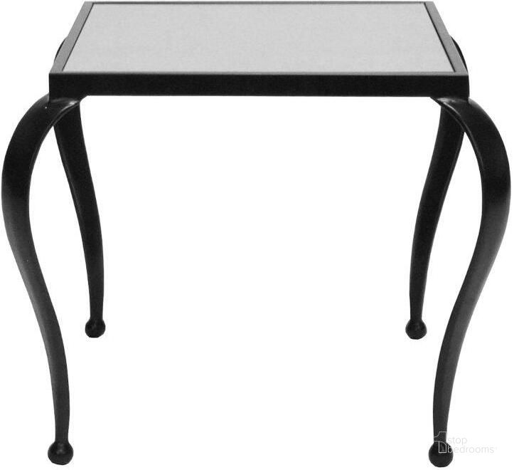 The appearance of Moseley Black Powder Coat Square Side Table designed by Worlds Away in the modern / contemporary interior design. This black piece of furniture  was selected by 1StopBedrooms from Moseley Collection to add a touch of cosiness and style into your home. Sku: MOSELEY BL. Material: Metal. Product Type: Side Table. Image1