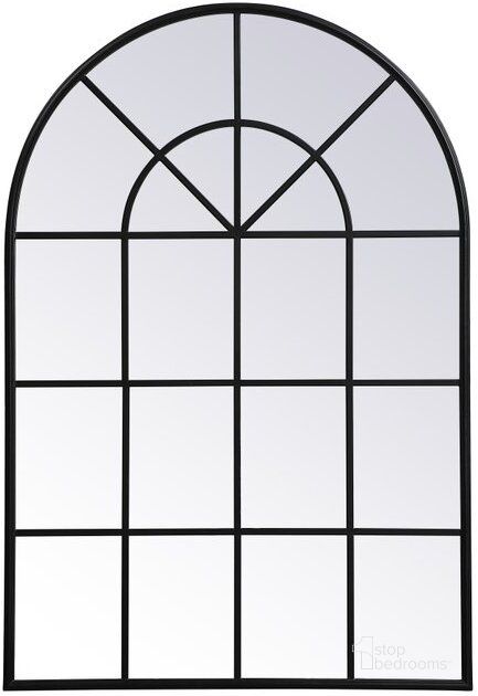 The appearance of Motif Black Decorative Mirror MR613653BK designed by Elegant Lighting in the transitional interior design. This black piece of furniture  was selected by 1StopBedrooms from Motif Collection to add a touch of cosiness and style into your home. Sku: MR613653BK. Material: Metal. Product Type: Mirror. Image1