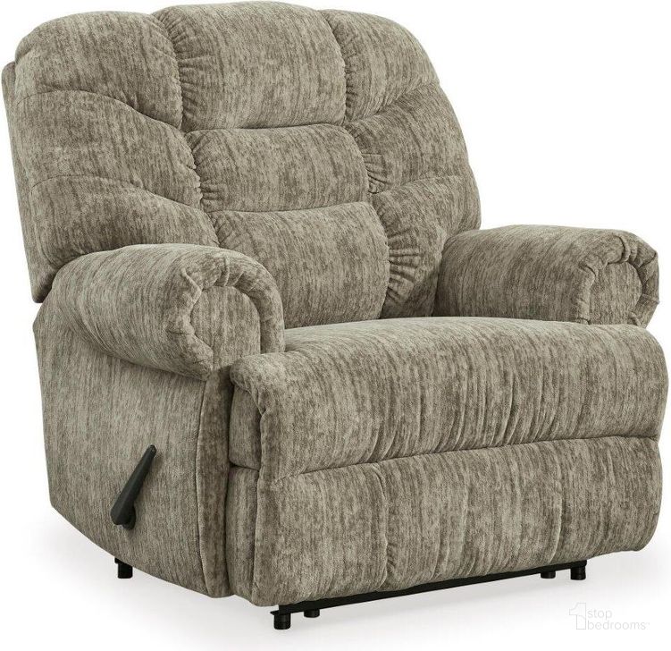 The appearance of Movie Man Taupe Zero Wall Recliner designed by Signature Design by Ashley in the traditional interior design. This taupe piece of furniture  was selected by 1StopBedrooms from Movie Man Collection to add a touch of cosiness and style into your home. Sku: 6380329. Material: Fabric. Product Type: Wall Recliner. Image1