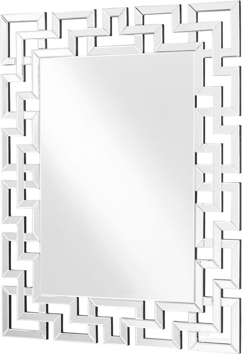 The appearance of Sparkle 38" Rectangular Clear Mirror designed by Elegant Lighting in the glam interior design. This transparent piece of furniture  was selected by 1StopBedrooms from Sparkle Collection to add a touch of cosiness and style into your home. Sku: MR9152. Material: MDF. Product Type: Accent Mirror. Image1