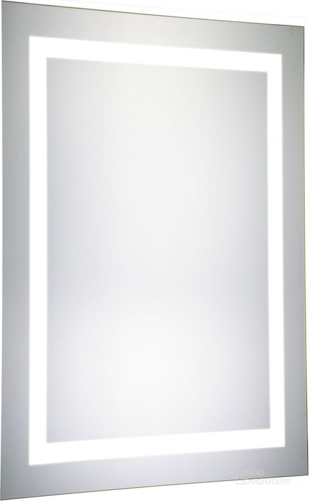 The appearance of Mre 6002 Nova 20" Rectangular Glossy White Mirror designed by Elegant Lighting in the glam interior design. This chrome piece of furniture  was selected by 1StopBedrooms from Nova Collection to add a touch of cosiness and style into your home. Sku: MRE-6002. Material: Steel. Product Type: Accent Mirror. Image1