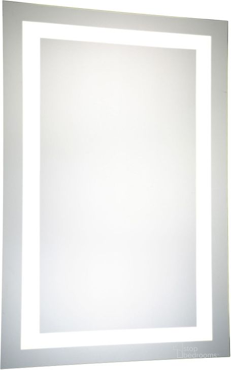 The appearance of Mre 6004 Nova 24" Rectangular Glossy White Mirror designed by Elegant Lighting in the glam interior design. This chrome piece of furniture  was selected by 1StopBedrooms from Nova Collection to add a touch of cosiness and style into your home. Sku: MRE-6004. Material: Steel. Product Type: Accent Mirror. Image1