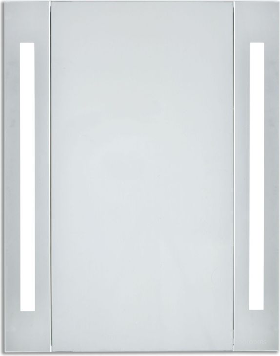 The appearance of Mre8011 Elixir 24" Rectangular Silver Powder Coating Mirror Medicine Cabinet With 5000k Temperature designed by Elegant Lighting in the glam interior design. This silver piece of furniture  was selected by 1StopBedrooms from Elixir Collection to add a touch of cosiness and style into your home. Sku: MRE8011. Material: Steel. Product Type: Accent Mirror. Image1