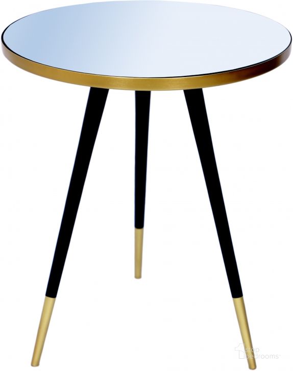 The appearance of Munroe Lane Gold and Black End Table designed by Furnique in the modern / contemporary interior design. This gold and black piece of furniture  was selected by 1StopBedrooms from Munroe Lane Collection to add a touch of cosiness and style into your home. Sku: 294-ET. Product Type: End Table. Material: Iron. Image1