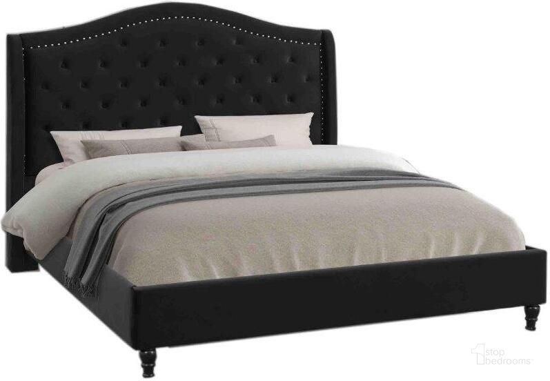 The appearance of Myrick Tufted Velvet Platform California King Bed In Black designed by Best Master Furniture in the transitional interior design. This black piece of furniture  was selected by 1StopBedrooms from Myrick Collection to add a touch of cosiness and style into your home. Sku: YY131VBLKCK-2;YY131VBLKCK-1. Bed Type: Platform Bed. Material: Upholstered. Product Type: Platform Bed. Bed Size: California King. Image1