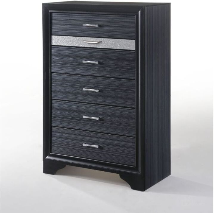 The appearance of Naima Chest (Black) designed by ACME in the modern / contemporary interior design. This black piece of furniture  was selected by 1StopBedrooms from Naima Collection to add a touch of cosiness and style into your home. Sku: 25906. Material: Wood. Product Type: Chest. Image1