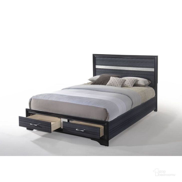 The appearance of Naima Storage Bed (Black) (Queen) designed by ACME in the modern / contemporary interior design. This black piece of furniture  was selected by 1StopBedrooms from Naima Collection to add a touch of cosiness and style into your home. Sku: 25900Q-HF;25901Q-R;25902Q-DRW. Bed Type: Storage Bed. Material: Wood. Product Type: Storage Bed. Bed Size: Queen. Image1