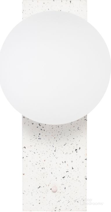 The appearance of Nani White Sconce Lighting HGSK439 designed by Nuevo in the modern / contemporary interior design. This white piece of furniture  was selected by 1StopBedrooms from Nani Collection to add a touch of cosiness and style into your home. Sku: HGSK439. Material: Glass. Product Type: Lighting. Image1