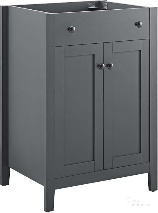 The appearance of Nantucket 24 Inch Bathroom Vanity Cabinet designed by Modway in the modern / contemporary interior design. This gray piece of furniture  was selected by 1StopBedrooms from Nantucket Collection to add a touch of cosiness and style into your home. Sku: EEI-3875-GRY. Material: Wood. Product Type: Bathroom Vanity. Image1