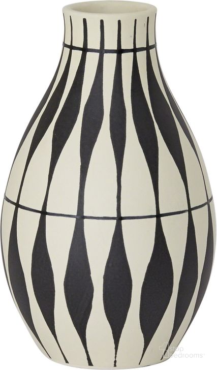 The appearance of Napoli Leaf Pattern Vase In Black designed by Global Views in the modern / contemporary interior design. This black piece of furniture  was selected by 1StopBedrooms from Napoli Collection to add a touch of cosiness and style into your home. Sku: D3.30007. Material: Ceramic. Product Type: Vase. Image1