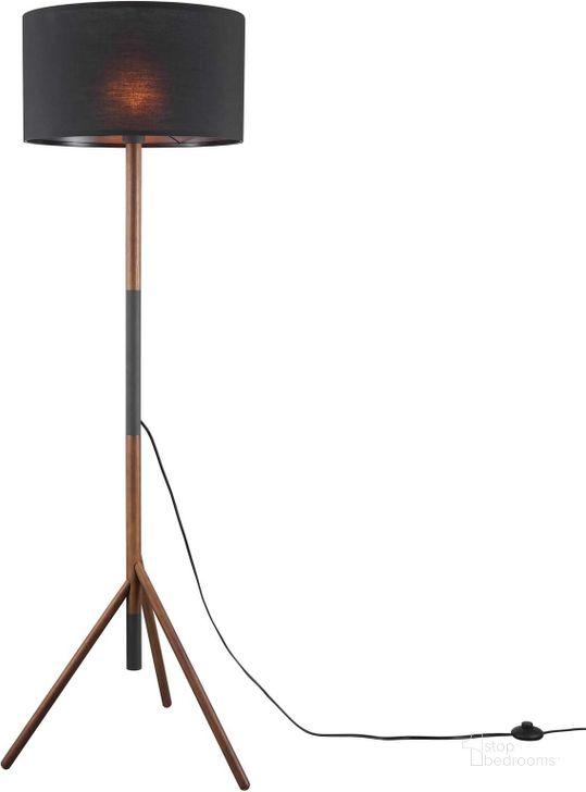 The appearance of Natalie Tripod Floor Lamp EEI-5305-BLK-WAL designed by Modway in the modern / contemporary interior design. This black walnut piece of furniture  was selected by 1StopBedrooms from Natalie Collection to add a touch of cosiness and style into your home. Sku: EEI-5305-BLK-WAL. Material: Metal. Product Type: Floor Lamp. Image1