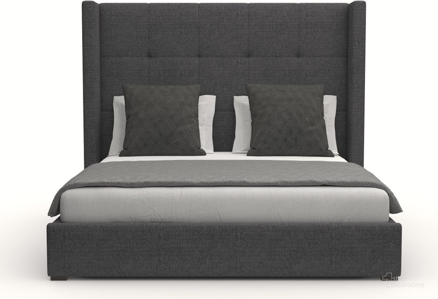 The appearance of Nativa Interiors Aylet Button Tufted Upholstered Medium 67 Inch California King Charcoal Bed designed by Nativa Interiors in the modern / contemporary interior design. This charcoal piece of furniture  was selected by 1StopBedrooms from Aylet Collection to add a touch of cosiness and style into your home. Sku: BED-AYLET-BTN-MID-CA-PF-CHARCOAL. Bed Type: Panel Bed. Product Type: Panel Bed. Bed Size: California King. Material: Plywood. Image1