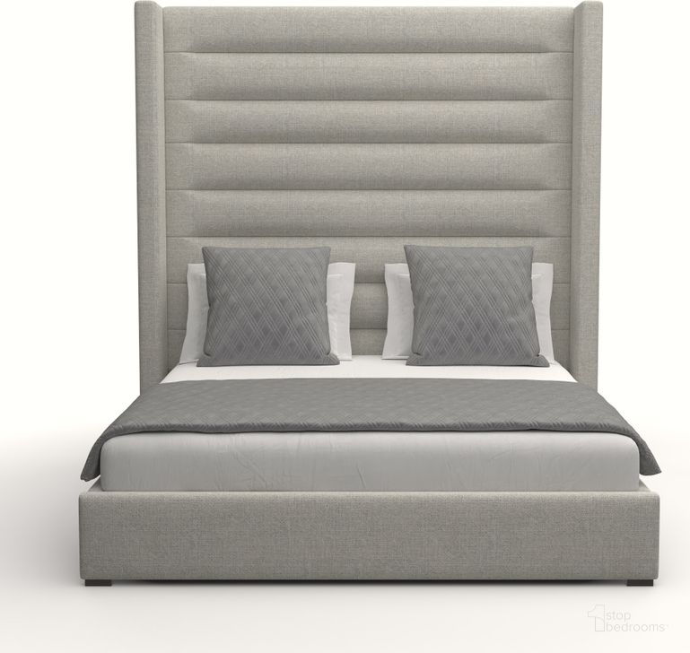 The appearance of Nativa Interiors Aylet Horizontal Channel Tufted Upholstered High 87 Inch California King Grey Bed designed by Nativa Interiors in the modern / contemporary interior design. This grey piece of furniture  was selected by 1StopBedrooms from Aylet Collection to add a touch of cosiness and style into your home. Sku: BED-AYLET-HC-HI-CA-PF-GREY. Bed Type: Panel Bed. Product Type: Panel Bed. Bed Size: California King. Material: Plywood. Image1
