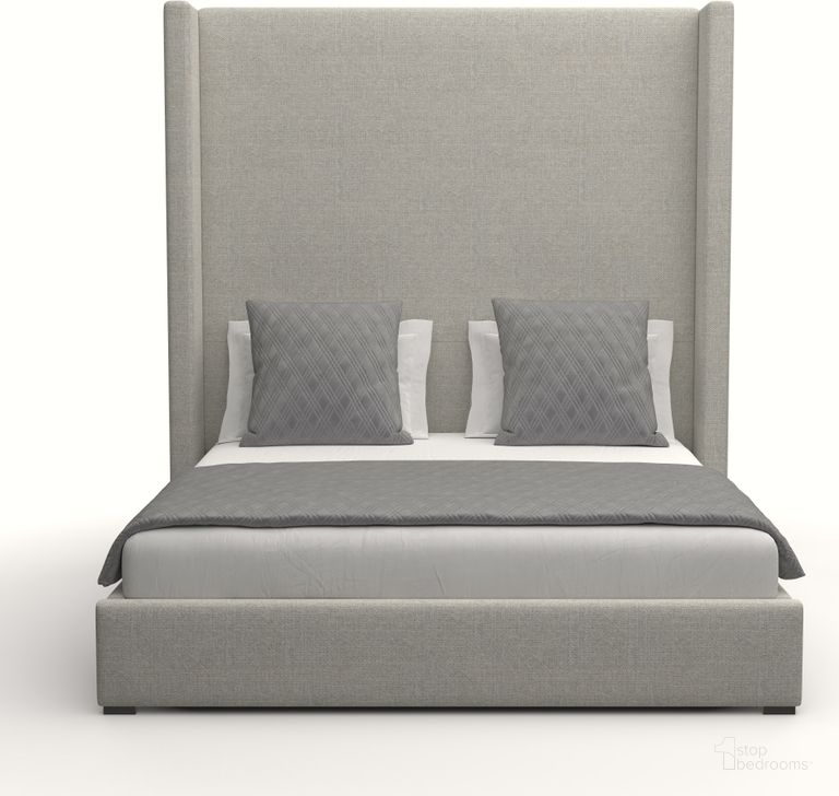 The appearance of Nativa Interiors Aylet Plain Upholstered High 87 Inch California King Grey Bed designed by Nativa Interiors in the modern / contemporary interior design. This grey piece of furniture  was selected by 1StopBedrooms from Aylet Collection to add a touch of cosiness and style into your home. Sku: BED-AYLET-PL-HI-CA-PF-GREY. Bed Type: Panel Bed. Product Type: Panel Bed. Bed Size: California King. Material: Plywood. Image1