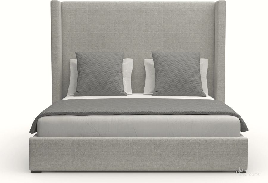 The appearance of Nativa Interiors Aylet Plain Upholstered Medium 67 Inch California King Grey Bed designed by Nativa Interiors in the modern / contemporary interior design. This grey piece of furniture  was selected by 1StopBedrooms from Aylet Collection to add a touch of cosiness and style into your home. Sku: BED-AYLET-PL-MID-CA-PF-GREY. Bed Type: Panel Bed. Product Type: Panel Bed. Bed Size: California King. Material: Plywood. Image1