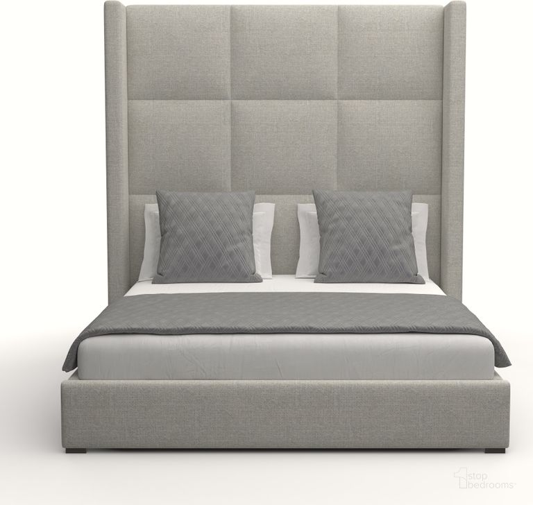 The appearance of Nativa Interiors Aylet Square Tufted Upholstered High 87 Inch King Grey Bed designed by Nativa Interiors in the modern / contemporary interior design. This grey piece of furniture  was selected by 1StopBedrooms from Aylet Collection to add a touch of cosiness and style into your home. Sku: BED-AYLET-SQ-HI-KN-PF-GREY. Bed Type: Panel Bed. Product Type: Panel Bed. Bed Size: King. Material: Plywood. Image1