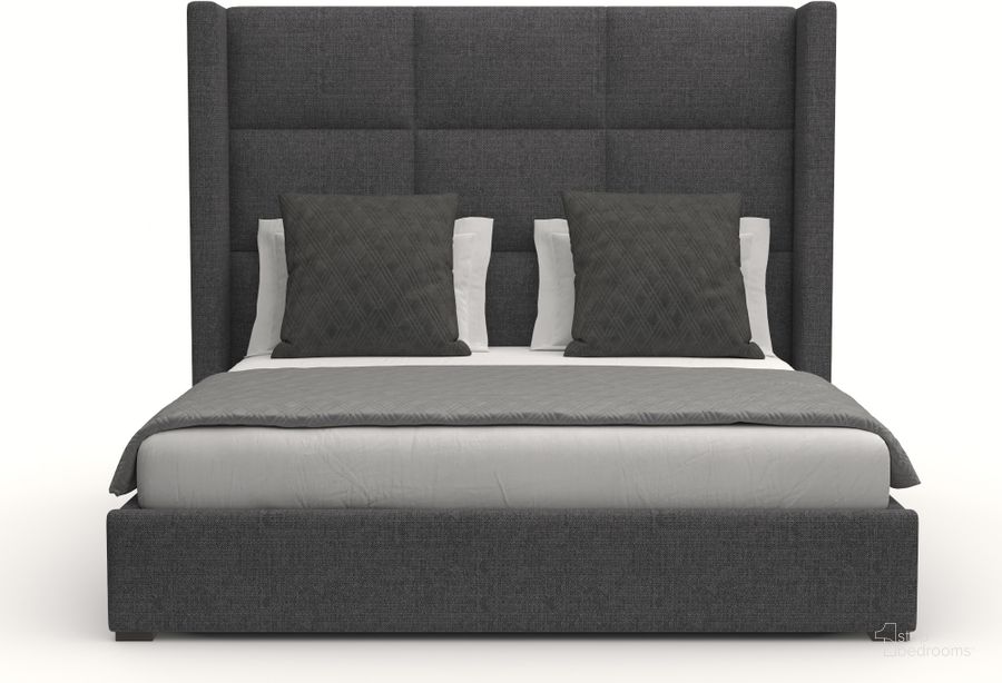 The appearance of Nativa Interiors Aylet Square Tufted Upholstered Medium 67 Inch California King Charcoal Bed designed by Nativa Interiors in the modern / contemporary interior design. This charcoal piece of furniture  was selected by 1StopBedrooms from Aylet Collection to add a touch of cosiness and style into your home. Sku: BED-AYLET-SQ-MID-CA-PF-CHARCOAL. Bed Type: Panel Bed. Product Type: Panel Bed. Bed Size: California King. Material: Plywood. Image1