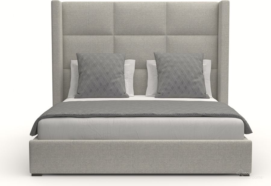 The appearance of Nativa Interiors Aylet Square Tufted Upholstered Medium 67 Inch California King Grey Bed designed by Nativa Interiors in the modern / contemporary interior design. This grey piece of furniture  was selected by 1StopBedrooms from Aylet Collection to add a touch of cosiness and style into your home. Sku: BED-AYLET-SQ-MID-CA-PF-GREY. Bed Type: Panel Bed. Product Type: Panel Bed. Bed Size: California King. Material: Plywood. Image1