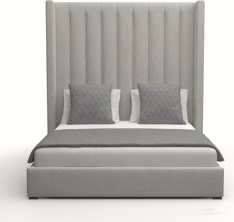 The appearance of Nativa Interiors Aylet Vertical Channel Tufted Upholstered High 87 Inch California King Grey Bed designed by Nativa Interiors in the modern / contemporary interior design. This grey piece of furniture  was selected by 1StopBedrooms from Aylet Collection to add a touch of cosiness and style into your home. Sku: BED-AYLET-VC-HI-CA-PF-GREY. Bed Type: Panel Bed. Product Type: Panel Bed. Bed Size: California King. Material: Plywood. Image1