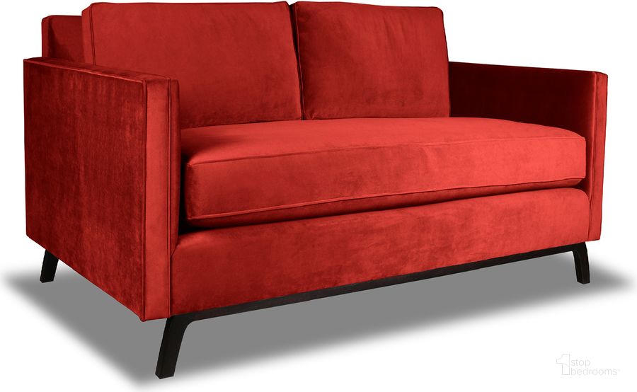 The appearance of Nativa Interiors Chantel 60 Inch Loveseat In Red designed by Nativa Interiors in the modern / contemporary interior design. This red piece of furniture  was selected by 1StopBedrooms from Chantel Collection to add a touch of cosiness and style into your home. Sku: SOF-CHANTEL-60-CL-MF-RED. Product Type: Loveseat. Material: Plywood. Image1