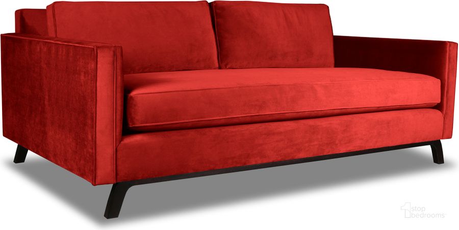 The appearance of Nativa Interiors Chantel Deep Plush 84 Inch Sofa In Red designed by Nativa Interiors in the modern / contemporary interior design. This red piece of furniture  was selected by 1StopBedrooms from Chantel Collection to add a touch of cosiness and style into your home. Sku: SOF-CHANTEL-84-DP-MF-RED. Product Type: Sofa. Material: Plywood. Image1