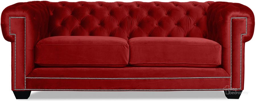 The appearance of Nativa Interiors Cornell Chesterfield Tufted 72 Inch Sofa In Red designed by Nativa Interiors in the modern / contemporary interior design. This red piece of furniture  was selected by 1StopBedrooms from Cornell Collection to add a touch of cosiness and style into your home. Sku: SOF-CORNELL-72-CL-MF-RED. Product Type: Sofa. Material: Plywood. Image1