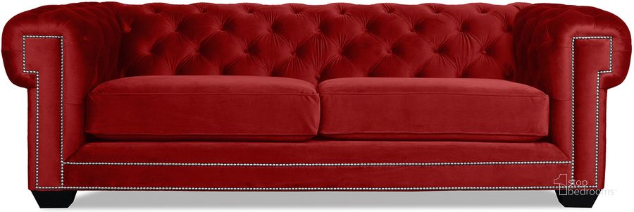 The appearance of Nativa Interiors Cornell Chesterfield Tufted 90 Inch Sofa In Red designed by Nativa Interiors in the modern / contemporary interior design. This red piece of furniture  was selected by 1StopBedrooms from Cornell Collection to add a touch of cosiness and style into your home. Sku: SOF-CORNELL-90-CL-MF-RED. Product Type: Sofa. Material: Plywood. Image1