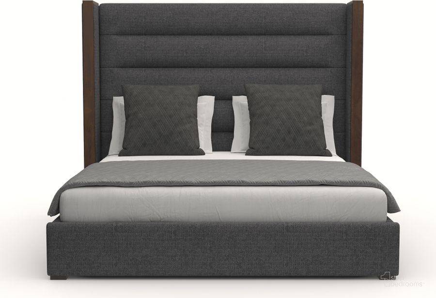 The appearance of Nativa Interiors Irenne Horizontal Channel Tufted Upholstered Medium 67 Inch King Charcoal Bed designed by Nativa Interiors in the modern / contemporary interior design. This charcoal piece of furniture  was selected by 1StopBedrooms from Irenne Collection to add a touch of cosiness and style into your home. Sku: BED-IRENNE-HC-MID-KN-PF-CHARCOAL. Bed Type: Panel Bed. Product Type: Panel Bed. Bed Size: King. Material: Plywood. Image1