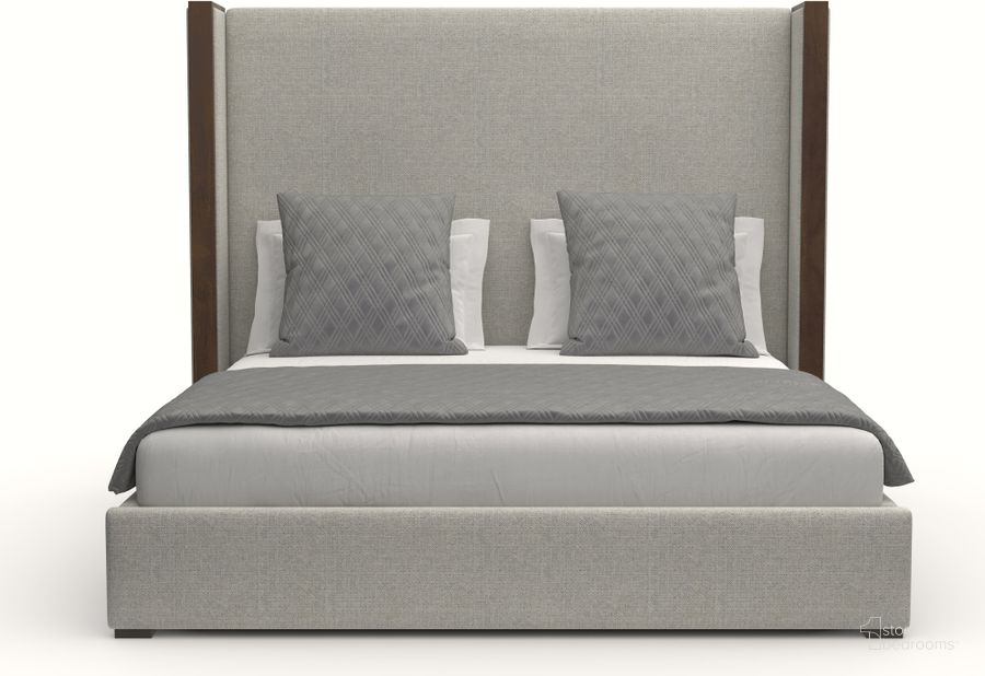 The appearance of Nativa Interiors Irenne Plain Upholstered Medium 67 Inch California King Grey Bed designed by Nativa Interiors in the modern / contemporary interior design. This grey piece of furniture  was selected by 1StopBedrooms from Irenne Collection to add a touch of cosiness and style into your home. Sku: BED-IRENNE-PL-MID-CA-PF-GREY. Bed Type: Panel Bed. Product Type: Panel Bed. Bed Size: California King. Material: Plywood. Image1