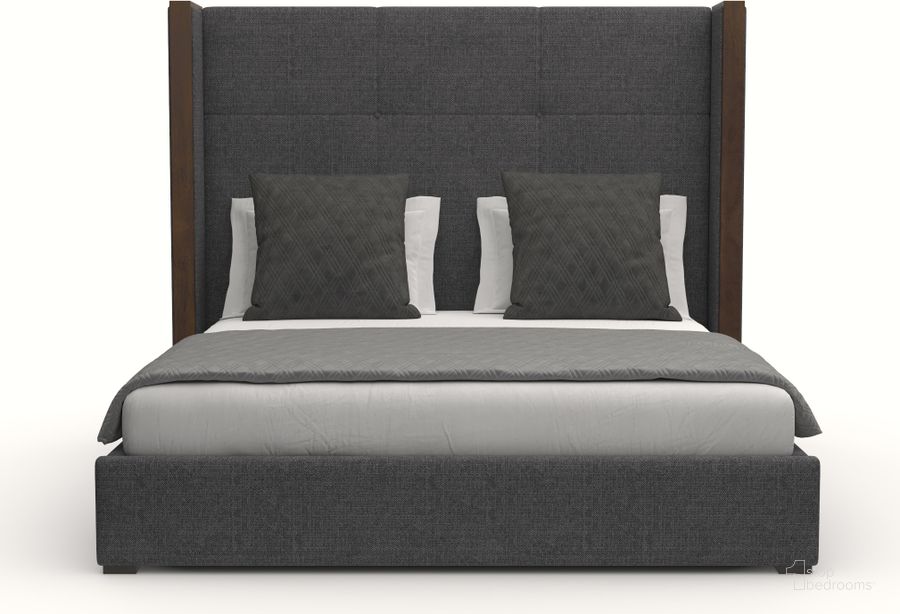 The appearance of Nativa Interiors Irenne Simple Tufted Upholstered Medium 67 Inch California King Charcoal Bed designed by Nativa Interiors in the modern / contemporary interior design. This charcoal piece of furniture  was selected by 1StopBedrooms from Irenne Collection to add a touch of cosiness and style into your home. Sku: BED-IRENNE-ST-MID-CA-PF-CHARCOAL. Bed Type: Panel Bed. Product Type: Panel Bed. Bed Size: California King. Material: Plywood. Image1