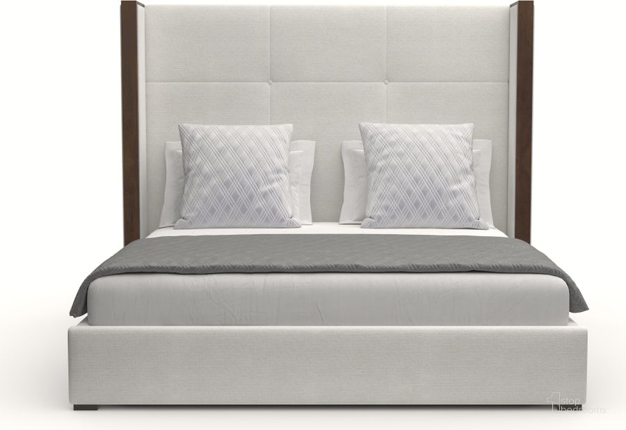 The appearance of Nativa Interiors Irenne Simple Tufted Upholstered Medium 67 Inch California King Off White Bed designed by Nativa Interiors in the modern / contemporary interior design. This off white piece of furniture  was selected by 1StopBedrooms from Irenne Collection to add a touch of cosiness and style into your home. Sku: BED-IRENNE-ST-MID-CA-PF-WHITE. Bed Type: Panel Bed. Product Type: Panel Bed. Bed Size: California King. Material: Plywood. Image1
