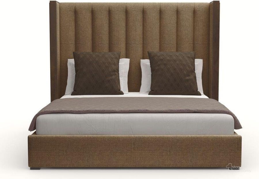 The appearance of Nativa Interiors Irenne Vertical Channel Tufted Upholstered Medium 67 Inch California King Brown Bed designed by Nativa Interiors in the modern / contemporary interior design. This brown piece of furniture  was selected by 1StopBedrooms from Irenne Collection to add a touch of cosiness and style into your home. Sku: BED-IRENNE-VC-MID-CA-PF-BROWN. Bed Type: Panel Bed. Material: Wood. Product Type: Panel Bed. Bed Size: California King. Image1