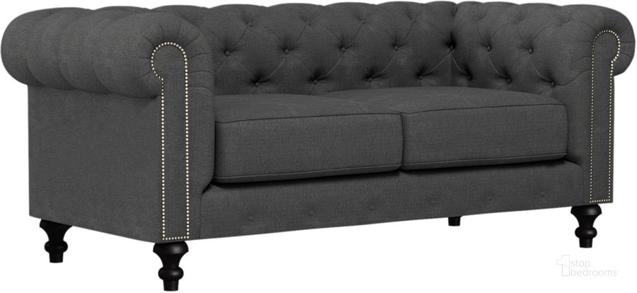 The appearance of Nativa Interiors London Tufted Deep Plush 72 Inch Sofa In Charcoal designed by Nativa Interiors in the modern / contemporary interior design. This charcoal piece of furniture  was selected by 1StopBedrooms from London Collection to add a touch of cosiness and style into your home. Sku: SOF-LONDON-72-DP-PF-CHARCOAL. Product Type: Sofa. Material: Plywood. Image1