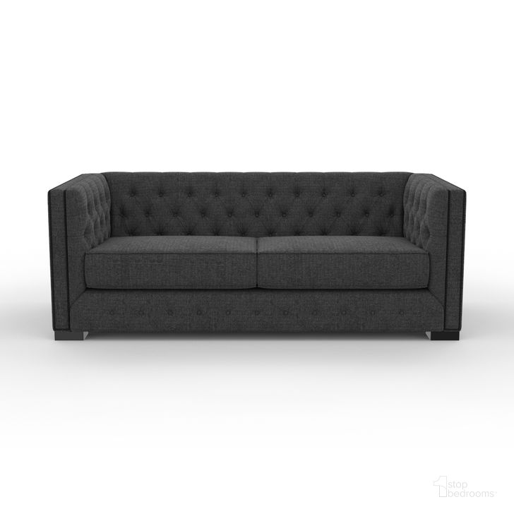 The appearance of Nativa Interiors Mirel Tufted 80 Inch Sofa In Charcoal designed by Nativa Interiors in the modern / contemporary interior design. This charcoal piece of furniture  was selected by 1StopBedrooms from Mirel Collection to add a touch of cosiness and style into your home. Sku: SOF-MIREL-80-CL-PF-CHARCOAL. Product Type: Sofa. Material: Plywood. Image1