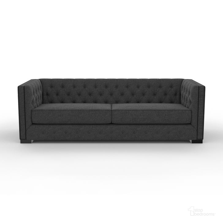 The appearance of Nativa Interiors Mirel Tufted 94 Inch Sofa In Charcoal designed by Nativa Interiors in the modern / contemporary interior design. This charcoal piece of furniture  was selected by 1StopBedrooms from Mirel Collection to add a touch of cosiness and style into your home. Sku: SOF-MIREL-94-CL-PF-CHARCOAL. Product Type: Sofa. Material: Plywood. Image1