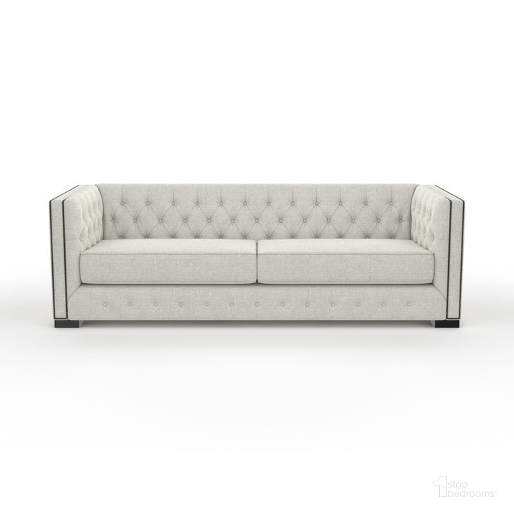 The appearance of Nativa Interiors Mirel Tufted 94 Inch Sofa In Grey designed by Nativa Interiors in the modern / contemporary interior design. This grey piece of furniture  was selected by 1StopBedrooms from Mirel Collection to add a touch of cosiness and style into your home. Sku: SOF-MIREL-94-CL-PF-GREY. Product Type: Sofa. Material: Plywood. Image1