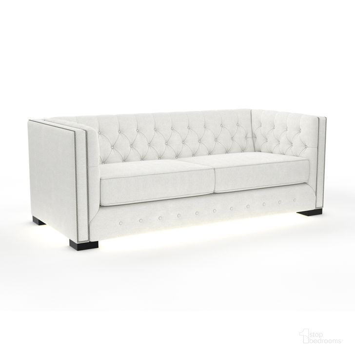 The appearance of Nativa Interiors Mirel Tufted Deep Plush 80 Inch Sofa In Off White designed by Nativa Interiors in the modern / contemporary interior design. This white piece of furniture  was selected by 1StopBedrooms from Mirel Collection to add a touch of cosiness and style into your home. Sku: SOF-MIREL-80-DP-PF-WHITE. Product Type: Sofa. Material: Plywood. Image1