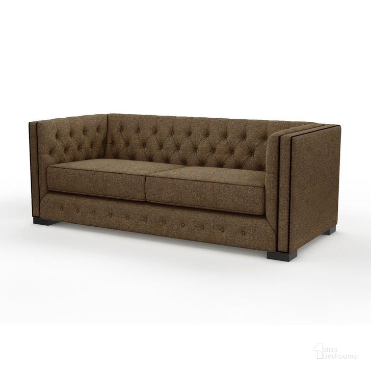 The appearance of Nativa Interiors Mirel Tufted Sofa Deep Plush 80 Inch Brown designed by Nativa Interiors in the modern / contemporary interior design. This brown piece of furniture  was selected by 1StopBedrooms from Mirel Collection to add a touch of cosiness and style into your home. Sku: SOF-MIREL-80-DP-PF-BROWN. Material: Polypropylene. Product Type: Sofa. Image1