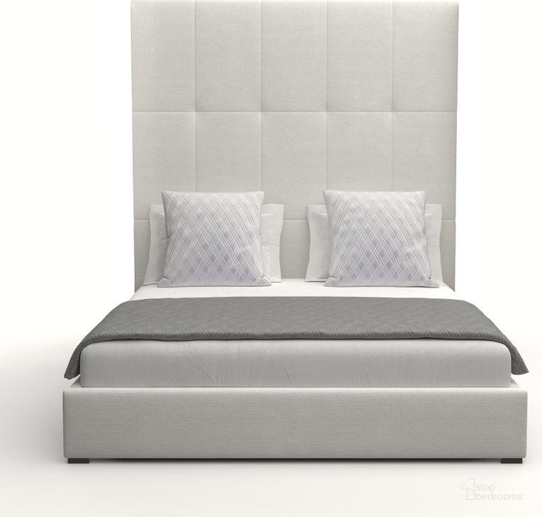 The appearance of Nativa Interiors Moyra Button Tufted Upholstered High 87 Inch California King Off White Bed designed by Nativa Interiors in the modern / contemporary interior design. This off white piece of furniture  was selected by 1StopBedrooms from Moyra Collection to add a touch of cosiness and style into your home. Sku: BED-MOYRA-BTN-HI-CA-PF-WHITE. Bed Type: Panel Bed. Product Type: Panel Bed. Bed Size: California King. Material: Plywood. Image1