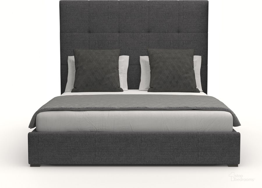 The appearance of Nativa Interiors Moyra Button Tufted Upholstered Medium 67 Inch California King Charcoal Bed designed by Nativa Interiors in the modern / contemporary interior design. This charcoal piece of furniture  was selected by 1StopBedrooms from Moyra Collection to add a touch of cosiness and style into your home. Sku: BED-MOYRA-BTN-MID-CA-PF-CHARCOAL. Bed Type: Panel Bed. Product Type: Panel Bed. Bed Size: California King. Material: Plywood. Image1
