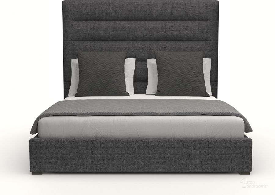 The appearance of Nativa Interiors Moyra Horizontal Channel Tufted Upholstered Medium 67 Inch California King Charcoal Bed designed by Nativa Interiors in the modern / contemporary interior design. This charcoal piece of furniture  was selected by 1StopBedrooms from Moyra Collection to add a touch of cosiness and style into your home. Sku: BED-MOYRA-HC-MID-CA-PF-CHARCOAL. Bed Type: Panel Bed. Product Type: Panel Bed. Bed Size: California King. Material: Plywood. Image1